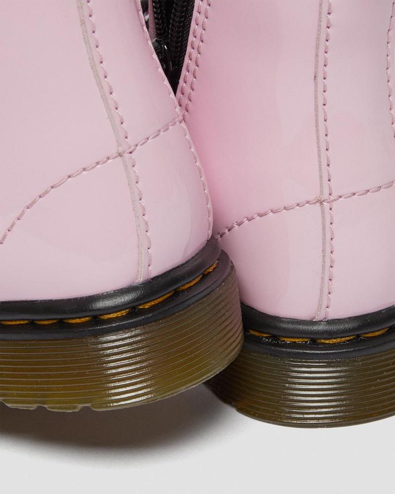 Dr Martens Toddler 1460 Lak Leren Veterlaarzen Kinderen Roze | NL 123ZUT